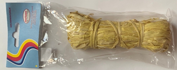 Raffia Bast hellgelb